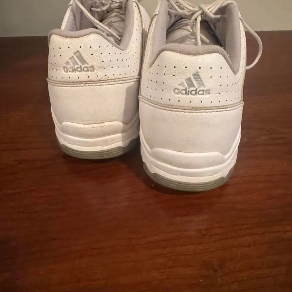 Adidas Men's White and Cream Trainers